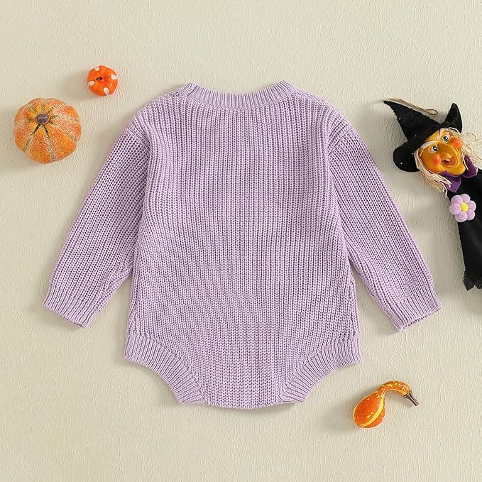 FYBITBO Baby Girl Boy Sweater Knit Oversized Pullover Sweatshirt Romper Onesie Warm Fall Winter Clothes Outfit Newborn