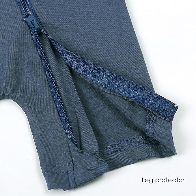 OPAWO Bamboo Baby Pajamas 3 Pack, Double Zipper Bamboo Sleepers for Baby Boy Girl Romper, Toddler Summer Clothes Outfit 0-24M