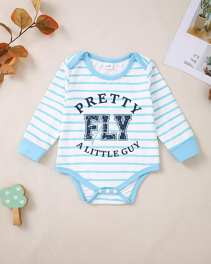 NZRVAWS Newborn Baby Boy Clothes Outfits Letter Prined Romper Pants Set Infant Baby Boy Clothing 0 3 6 9 12 18 Months