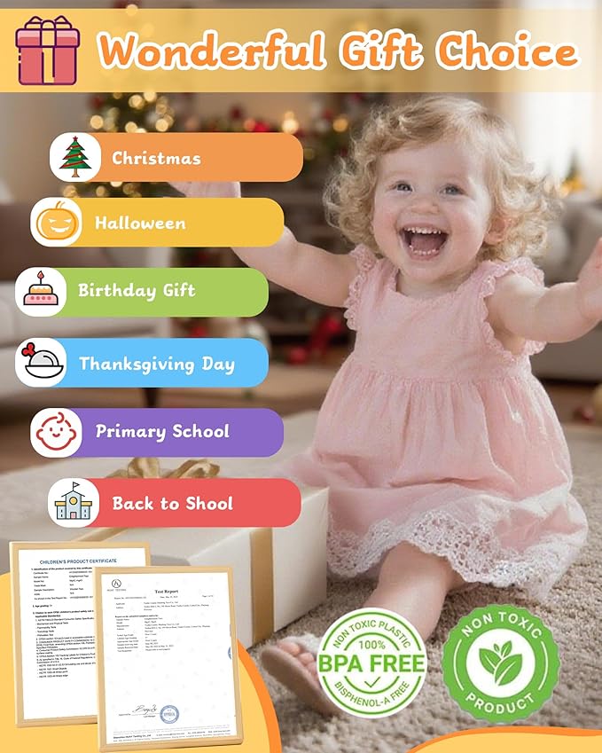 Montessori Toys for 3 4 5 Year Old - 5 in 1 Learning Education Toy for Toddler Kid Boys Girls - Shape Matching Stacking Color Sorting Beads Lacing Sensory Fidget Gifts