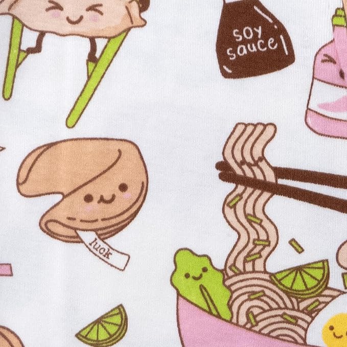 HonestBaby Non-Slip Footed Pajamas One-Piece Sleeper Zip-Front Pjs 100% Organic Cotton for Baby Girls