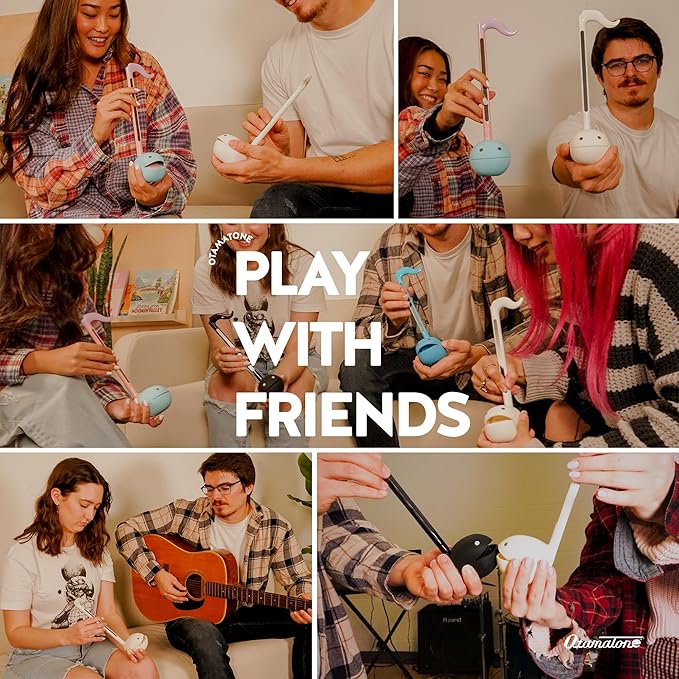 Otamatone Japanese Electronic Musical Instrument Portable Music Synthesizer from Japan by Maywa Denki Studio, Award Winning, Educational Fun Gift for Children, Teens & Adults - Blue