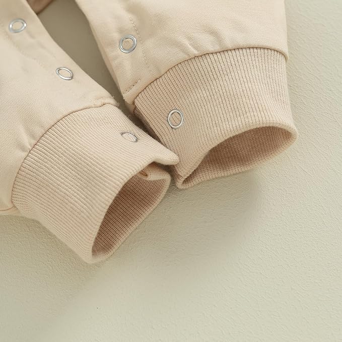 Infant Baby Girl Fall Outfit Sweatshirt Romper Letter Embroidery Jumpsuit Big Lil Sis Matching Newborn Winter Clothes