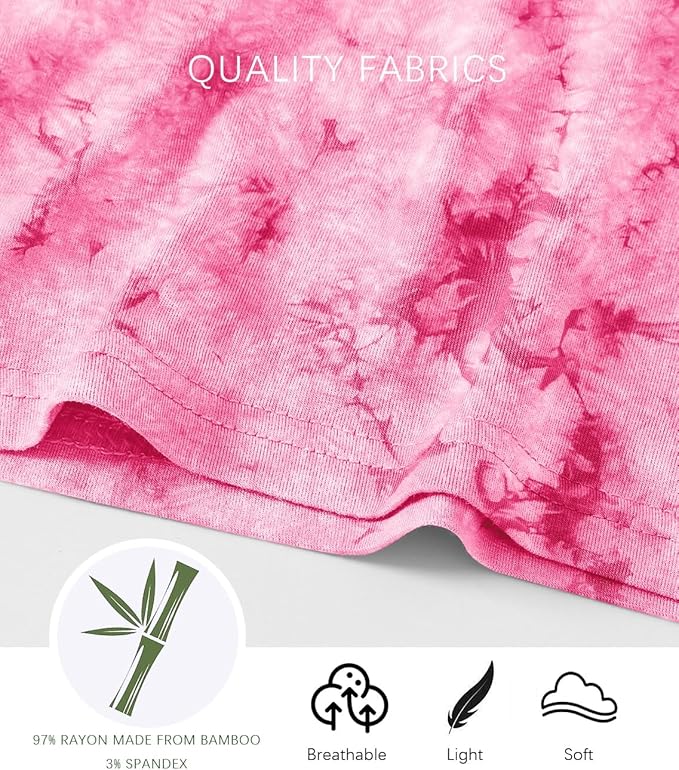 Jimonda Kids Soft Rayon From Bamboo Sleepwear Short Sleeve Boys Girls Pajama Outdoor 4-Piece tops&shorts Casual sets Tie PJ