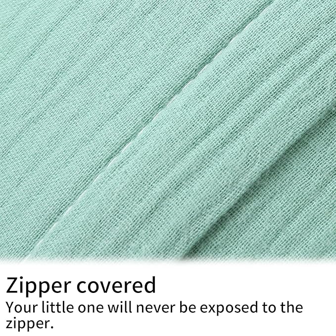 Onacosht Muslin Nursing Pillow Cover Soft 100% Cotton Feeding Pillow Slipcover Fits Standard Infant Nursing Pillow for Boy and Girl, Green