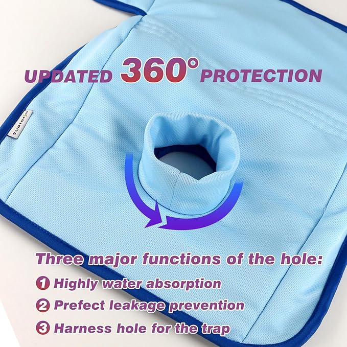 Piddle Pads, Multi-use and Leak Free Lines for Baby Stroller, High Chair & Car Seat, Waterproof Toilet Training Seat Covers for Toddles (Blue Dinosaur, 2 Pack)