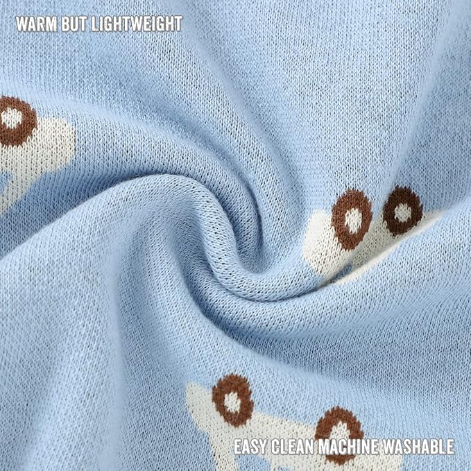 Baby Blanket for Boys 100% Cotton Buttery Soft Cozy Receiving Swaddle Stroller Blanket for Shower Gift Registry for Newborns, Infants, Toddlers (Cars - Baby Blue)