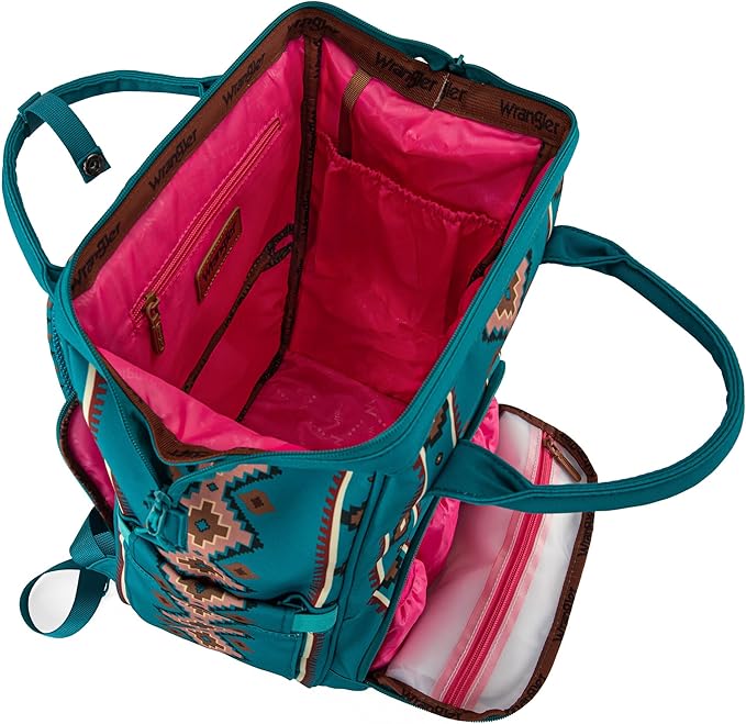 Montana West Wrangler Callie Diaper Bag Backpack with Stroller Straps Multifunction Baby Travel Bag WG2204-9110TQ