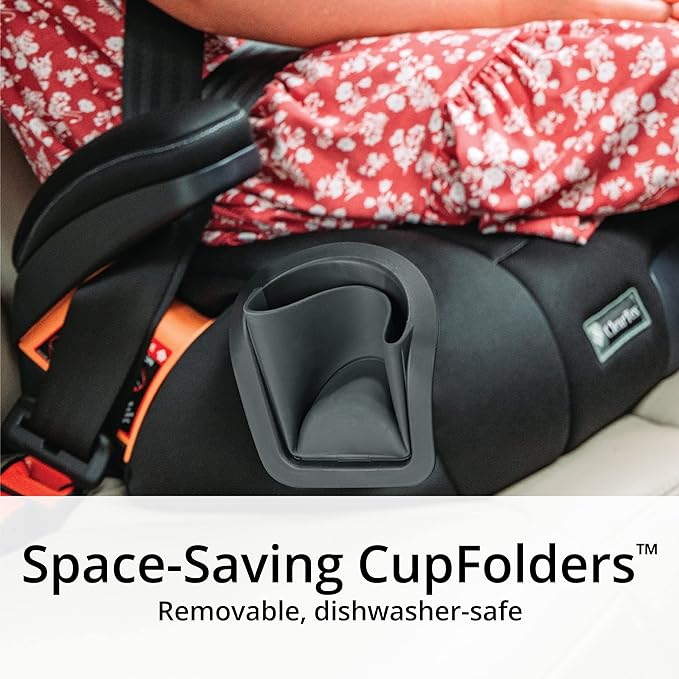 Chicco KidFit ClearTex Plus 2-in-1 Belt-Positioning Booster Car Seat, Backless and High Back Booster Seat, for Children Aged 4 Years and up and 40-100 lbs. | Reef/Navy