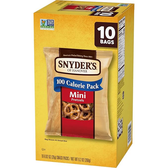 Snyder's of Hanover Mini Pretzels, 10 Count 0.92 Oz