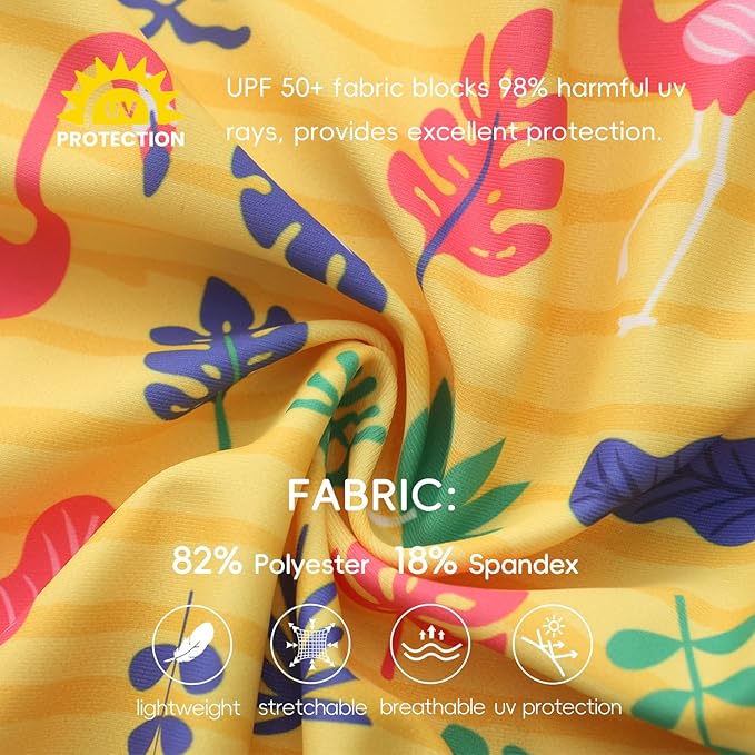 Baby Swimsuit UPF 50+ Sun Protection One Piece Zipper Beach Swimwear for Little Boys Girls Toddler