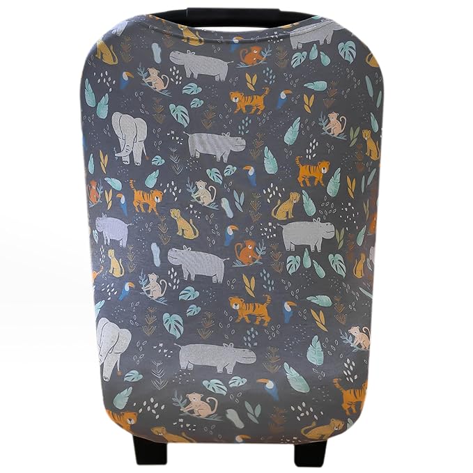 Copper Pearl Multi-Use Cover: Car Seat Covers, Nursing Cover, and Stroller Cover for Sun - Stretchy Fabric, All-Season Use, Stylish Designs, Easy Access for Moms - Bengal