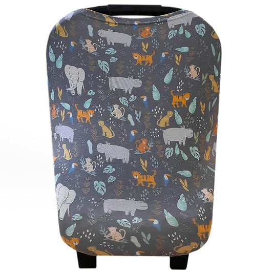 Copper Pearl Multi-Use Cover: Car Seat Covers, Nursing Cover, and Stroller Cover for Sun - Stretchy Fabric, All-Season Use, Stylish Designs, Easy Access for Moms - Bengal