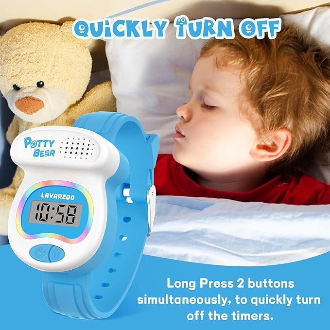 Kids Watch Potty Training Watches for Boys and Girls, Potty Timer Toilet Shape and LED Colorful Lights, Music Reminds Kids It's Time to Go to The Bathroom, Fun Gift for Moms and Toddlers