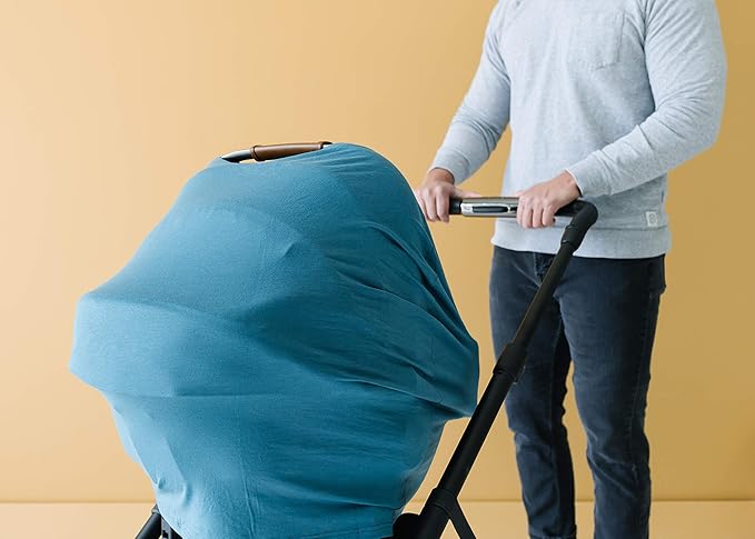 Copper Pearl Multi-Use Cover: Car Seat & Stroller Cover - Sun Protection, All-Season Use, Stylish Designs, Easy Access for Moms