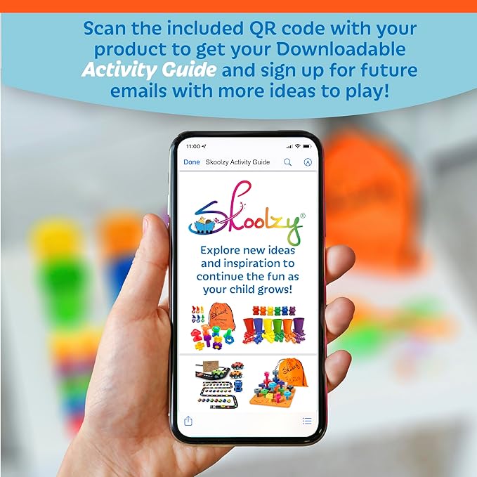 Skoolzy Rainbow Lacing Beads & Nuts and Bolts - 24 Piece Shape Sorter and 37 Piece Color Recognition Montessori Toy Sensory Bundle for 36+ Months Toddlers & Occupational Therapy Fine Motor Skills Game