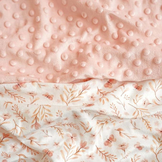 Konssy 2 Pack Nursing Pillow Covers, Soft and Comfortable Nursing Cover for Breastfeeding Pillows, Pillow Slipcover for Baby Girls Boys Newborn(Pink, Pink Spring)