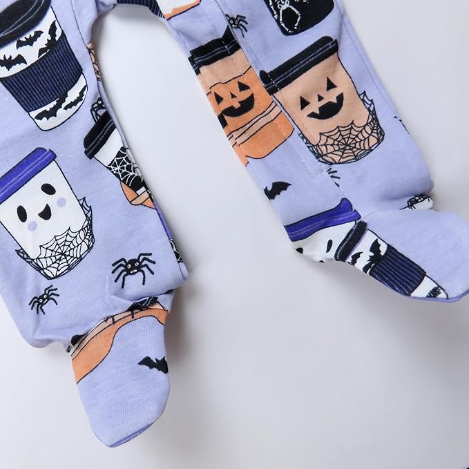 HonestBaby Baby Celebration Sleep & Play Footed One-Piece Pajama Sleeper 100% Organic Cotton