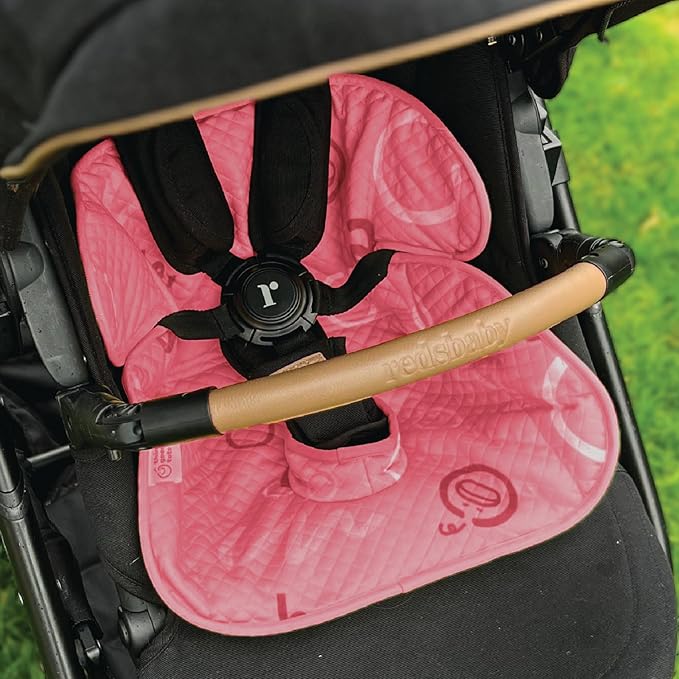 Pink Piddle Pad 2-Pack – Waterproof Car Seat & Stroller Protector for Potty Training Toddlers & Babies, Machine Washable, Anti-Slip Backing, Universal Fit