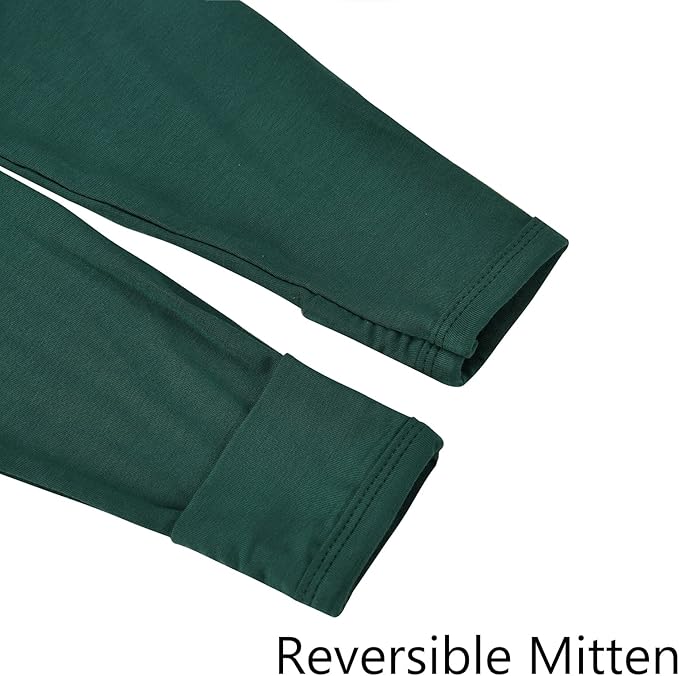 Aablexema Baby Footie Pajamas Zipper - Rayon from Bamboo Infant Footed Pjs with Mittens Sleepwear Jammies