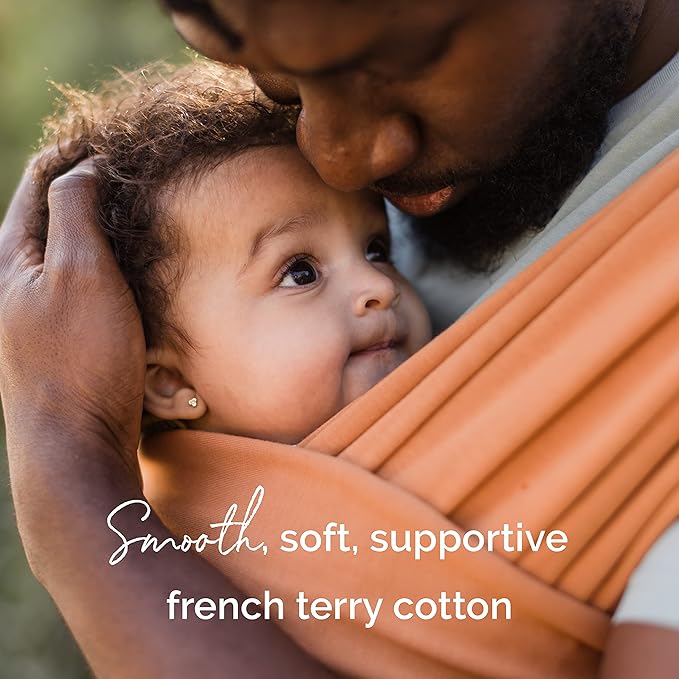 Boba Baby Wrap Carrier – Original Baby Sling Carrier for Newborns (7–35 lbs), Soft, Secure, Hands-Free & Ergonomic, Ideal for Comfortable Bonding, New Parents (Organic Fox)