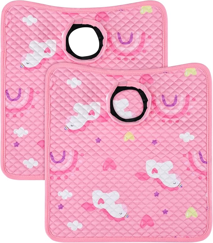 Car Seat Protector for Potty Training, 2 Pack Waterproof CarSeat Liner Toilet Training for Baby Infant Toddler, Dry Seat Piddle Pads Cover for Strollers (Pink)