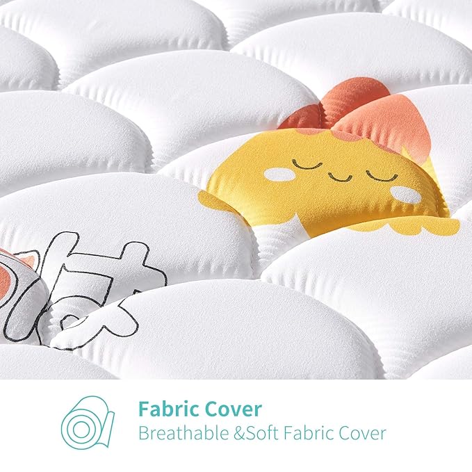 Premium Dual-Sided Baby Crib Mattress and Toddler Mattress - 52" x 27.6" x 5" - Breathable - Firm Soft - Fits Standard Cribs and Toddler Beds