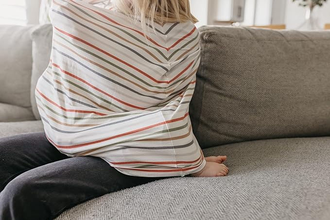 Baby Car Seat Cover Canopy and Nursing Cover Multi-Use Stretchy 5 in 1 Gift Linus by Copper Pearl