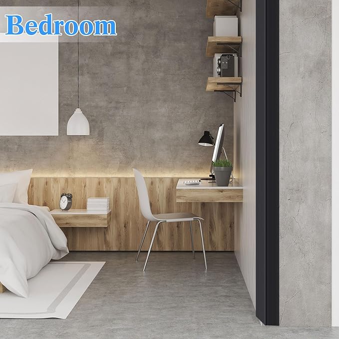 Sasylvia 10 Pcs Wall Corner Protector Guards, Vinyl 1-1/8 x 48 Inches Corner Trim Molding, Avoid Scratching Scuffs, Ease Install and Cleaning for Door Countertop Furniture Cabinet Protection, Black