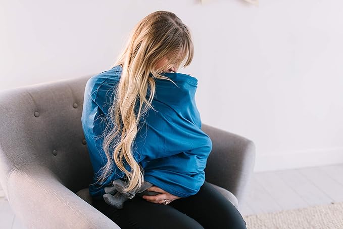 Copper Pearl Multi-Use Cover: Car Seat Covers, Nursing Cover, and Stroller Cover for Sun - Stretchy Fabric, All-Season Use, Stylish Designs, Easy Access for Moms - River