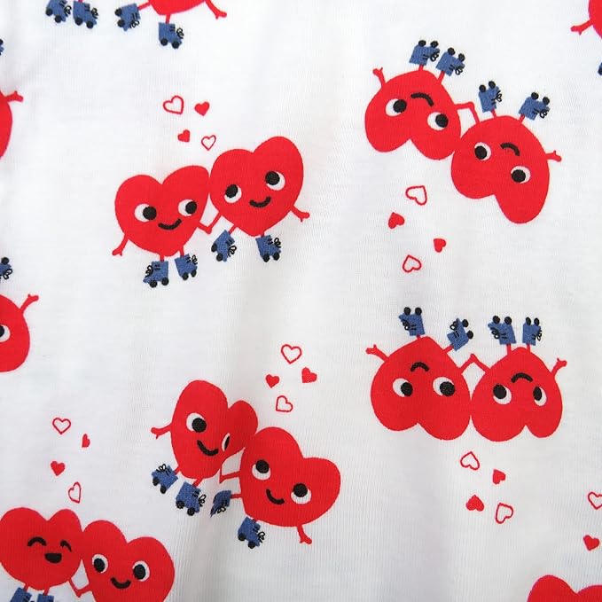 HonestBaby unisex-baby Celebration 2-piece Pajamas Sleepwear Pjs 100% Organic Cotton for Baby, Toddler, Kids