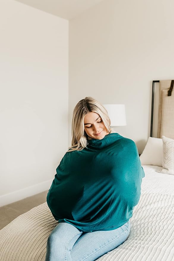 Copper Pearl Multi-Use Cover: Car Seat Covers, Nursing Cover, and Stroller Cover for Sun - Stretchy Fabric, All-Season Use, Stylish Designs, Easy Access for Moms - Jaspar