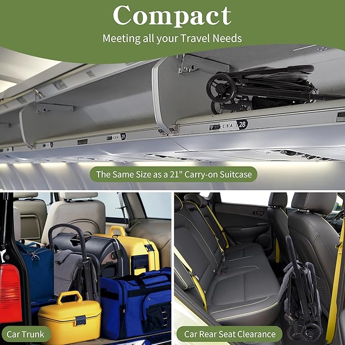 COOL KIDS Baby Stroller, Umbrella Stroller with Automatic Fold,Baby Strollers with Pop Out Sun Canopy,Baby Airplane Travel Essentials(Gray)