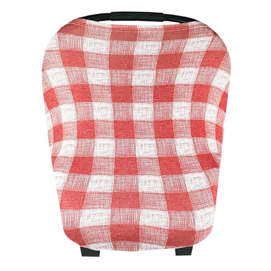 Baby Car Seat Cover Canopy and Nursing Cover Multi-Use Stretchy 5 in 1 Gift Ralphie by Copper Pearl