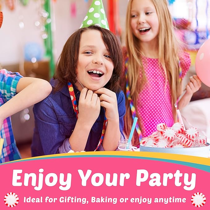 Bulk Starlight Peppermints Hard Candy – Approx. 450 Pieces, 5 lb Bag – Individually Wrapped Peppermint Discs for Parties, Candy Bowls & Holiday Treats