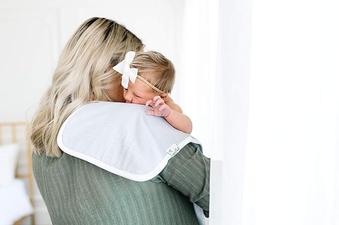 Copper Pearl Premium Baby Burp Cloths - 3-Pack Large Cotton Burp Cloths, Extra Soft Spit Up Rags with 3 Absorbent Layers, Perfect for Baby Boy and Baby Girl Gifts (21" x 10" Size, Lennon Set)