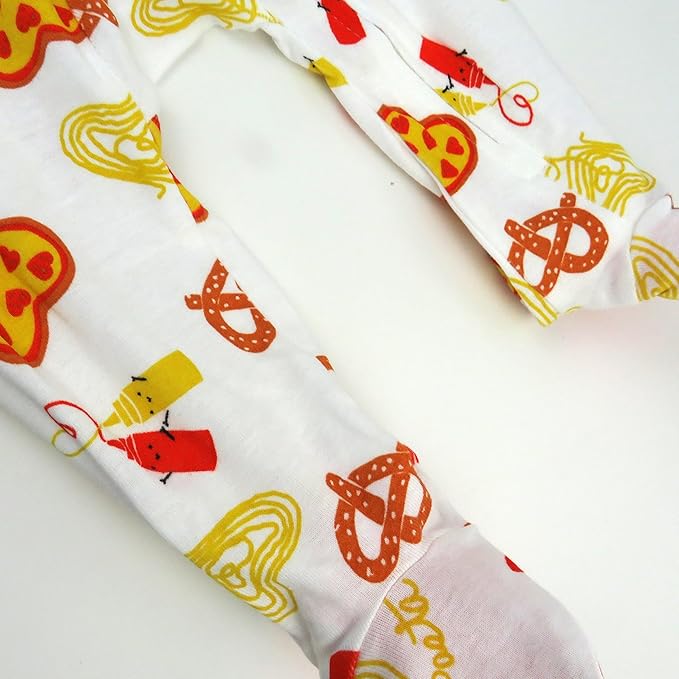 HonestBaby Baby Celebration Sleep & Play Footed One-Piece Pajama Sleeper 100% Organic Cotton