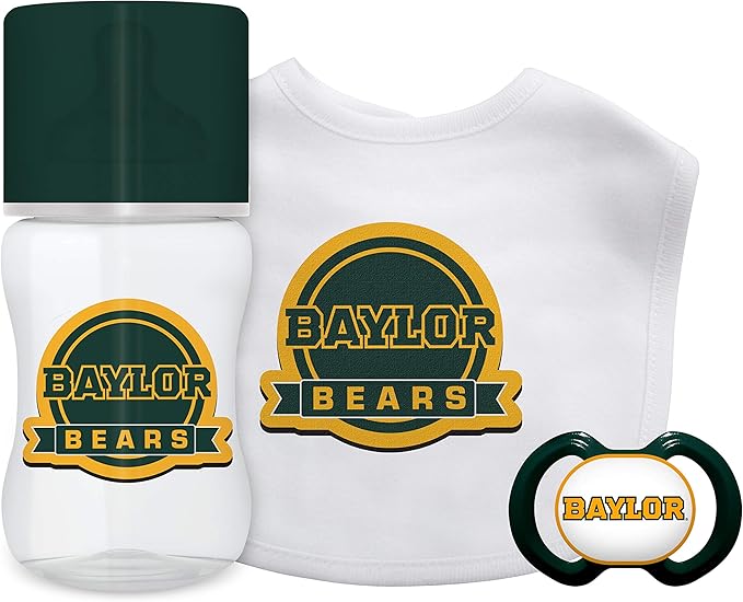 Baby Fanatic Officially Licensed 3 Piece Unisex Gift Set - NCAA Baylor Bears