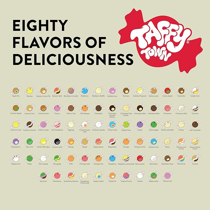 Taffy Town Saltwater Taffy, Strawberry Cheesecake, 40 Ounce