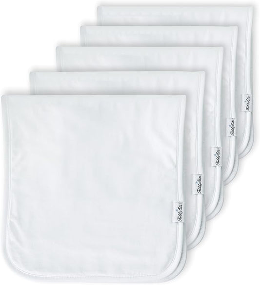 Premium 5-Pack Large Organic Cotton Burp Cloths – 3 Layers, Ultra Soft & Absorbent Burping Towel, Shoulder Towel & Hand Towel