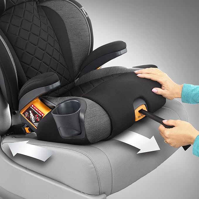 Chicco KidFit Zip Plus 2-in-1 Belt-Positioning Booster Car Seat, Backless and High Back Booster Seat, for Children Aged 4 Years and up and 40-100 lbs. | Taurus/Black/Grey