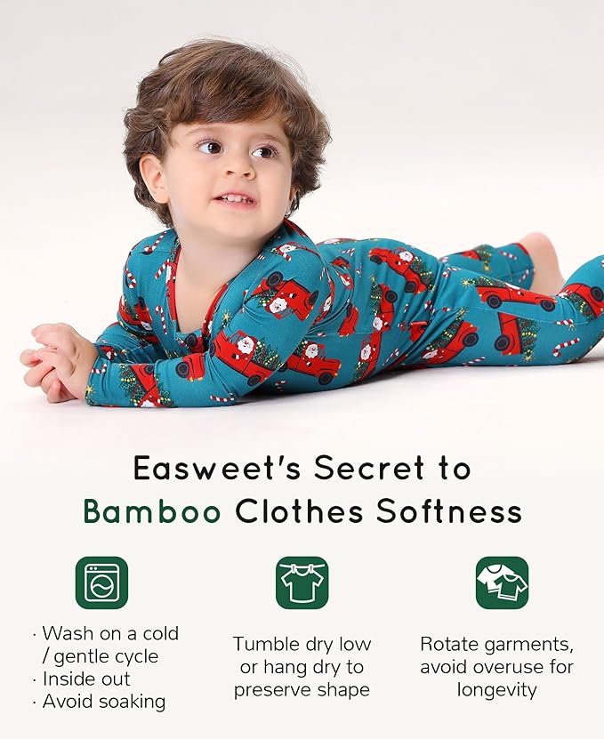 Footless Pajamas Baby Boy Girls, Viscose from Bamboo Baby Pajamas, Two Way Zipper Sleepers, Newborn Pjs