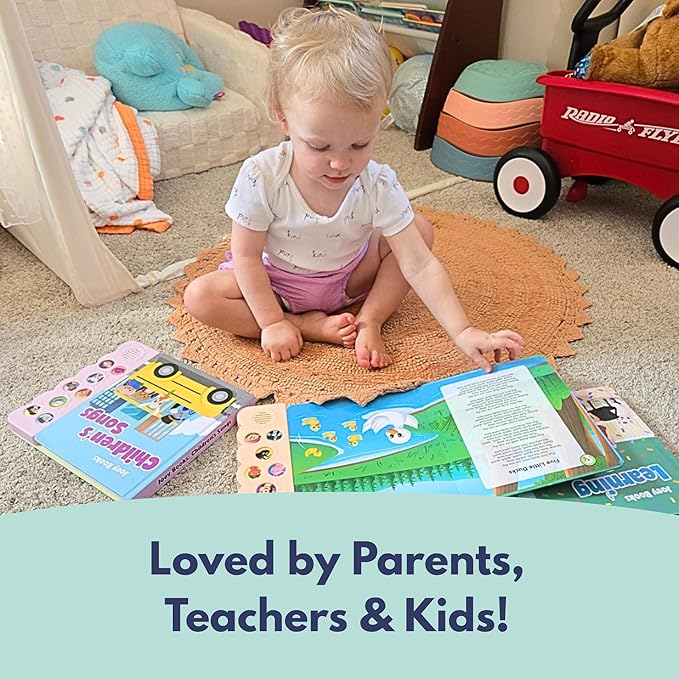 Animal Songs, Press and Play Song Book Nursery Rhymes, Button and Sound Module, Classic Nursery Rhymes and Animal Music