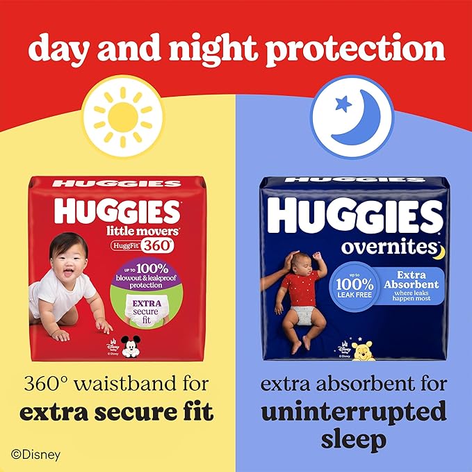 Huggies Overnites Size 6 Overnight Diapers (35+ lbs), 42 Ct, Packaging May Vary