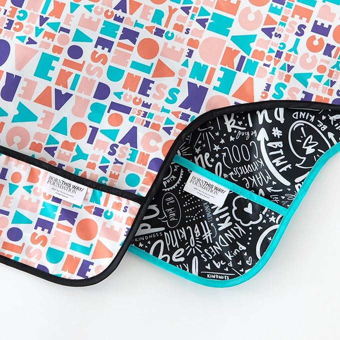 Bumkins - Sleeved Bib - For Boys & Girls, Babies & Toddlers 6-24 Months - Lightweight, Durable, Waterproof - Long Sleeve Bib - Catch-All Pocket - Wipeable & Machine Washable - Btwf - 2 Pack