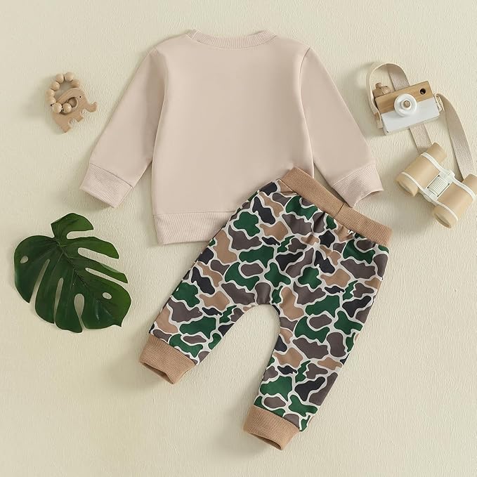 CIYCUIT Toddler Baby Boy Clothes Long Sleeve Sweatshirt Pants Set Fall Winter Outfits