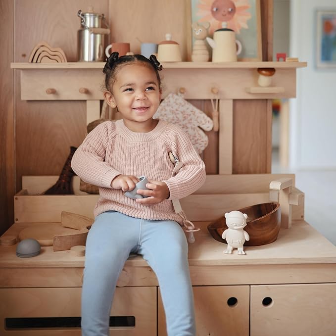 mushie Sealife Bath Toys Play Set for Toddlers | 100% Food Grade Silicone | Mold Free, Pack of 4