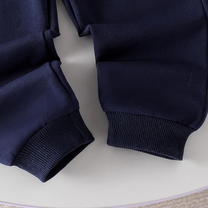 Toddler Boy Clothes Baby Outfits Fall Winter Long Sleeve Button Down Sweatshirt + Casual Pants 2pcs 18 Months - 5T