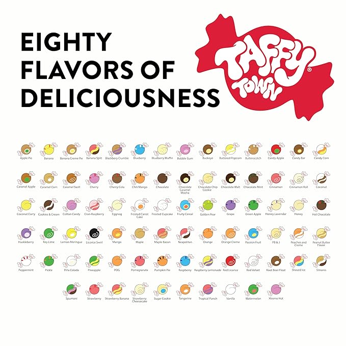 Taffy Town Saltwater Taffy, Green Apple, 2.5Lb