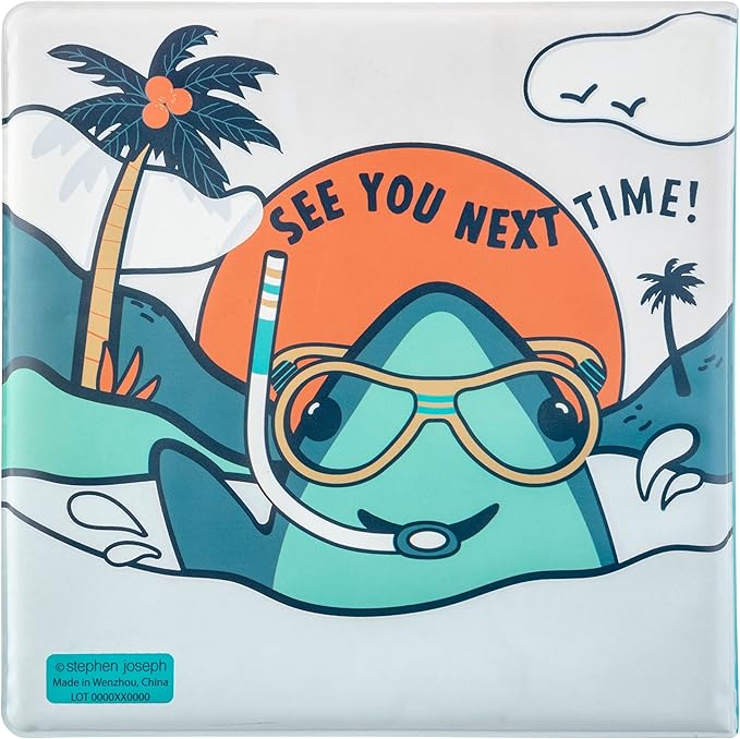 Stephen Joseph, Floating Color Changing Bathtime Book, Toddler Bath Toys, Shark